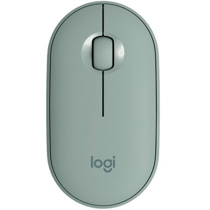 Мышка офисная Logitech M350 Pebble (зеленый)