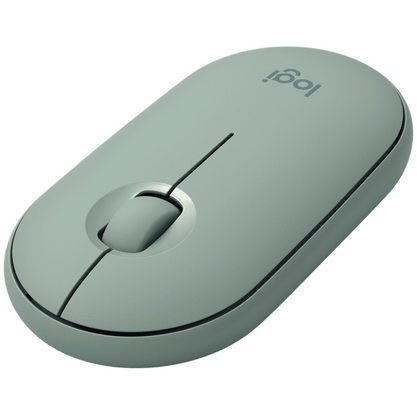 Мышка офисная Logitech M350 Pebble (зеленый)