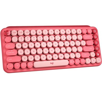 Клавиатура офисная Logitech POP Keys Heartbreaker (красный)