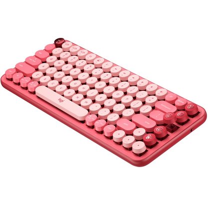 Клавиатура офисная Logitech POP Keys Heartbreaker (красный)