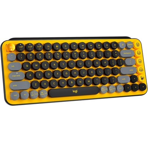 Клавиатура офисная Logitech POP Keys Blast (желтый)