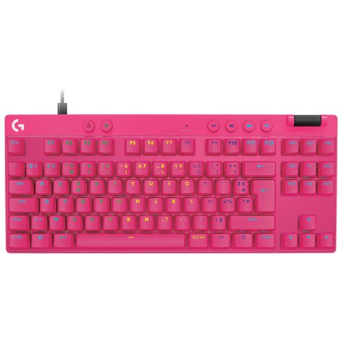 Игровая клавиатура Logitech PRO X TKL RAPID (розовый)