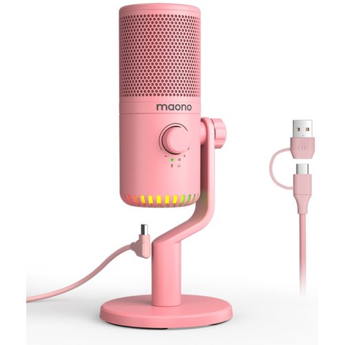 Микрофон Maono DM30 (розовый)