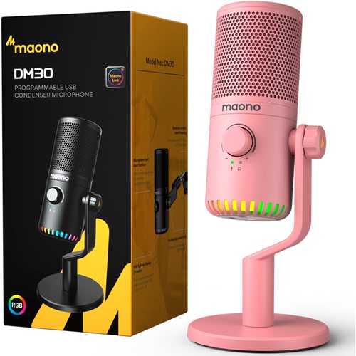 Микрофон Maono DM30 (розовый)