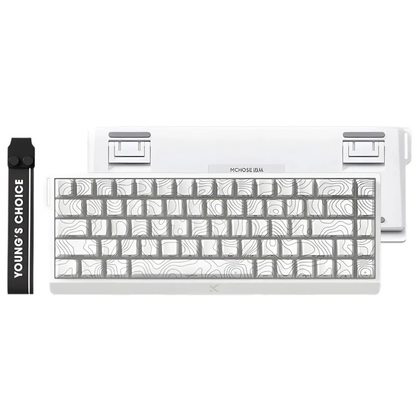 Игровая клавиатура Mchose Ace 68 Hall Effect White Topographic (TTC Dragon Lord Magnetic Switch)
