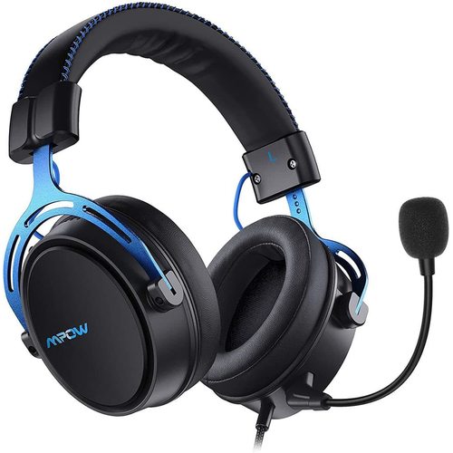 Игровые наушники MPOW Air SE (черный/синий)