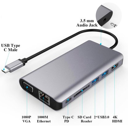 USB Type-C адаптер NETBOX VL-VHGA08