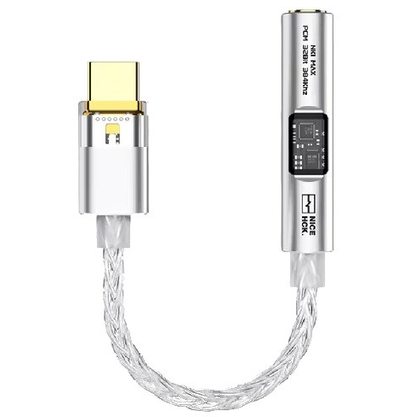 Портативный усилитель и ЦАП Nicehck NK1 MAX (серебристый)