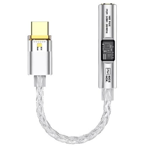 Портативный усилитель и ЦАП Nicehck NK1 MAX (серебристый)