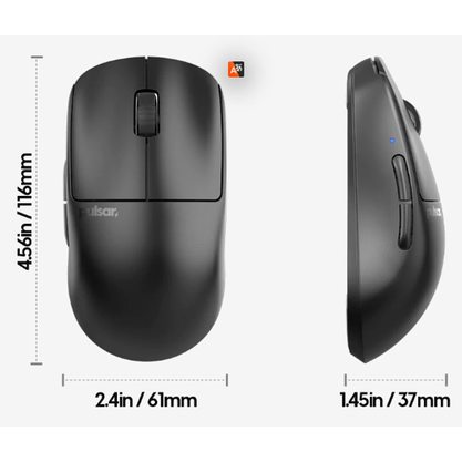 Игровая мышка Pulsar X2 V2 Wireless Size 1 (черный)