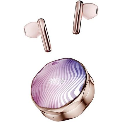 Беспроводные наушники QCY T21 FairyBuds (розовое золото)