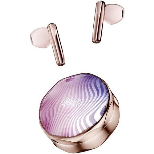 Беспроводные наушники QCY T21 FairyBuds (розовое золото)