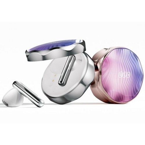 Беспроводные наушники QCY T21 FairyBuds (серебристый)