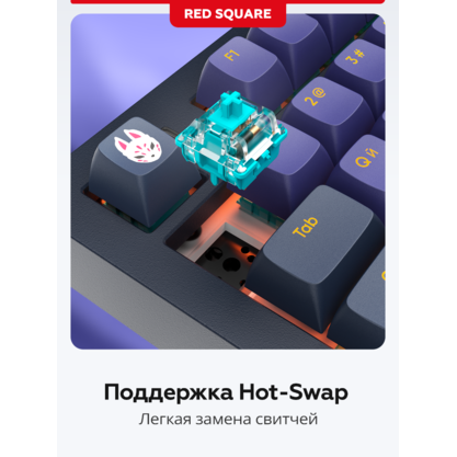 Игровая клавиатура Red Square Alumix TKL Classic Kitsune (RSQ-20051) (черный)