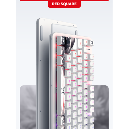 Игровая клавиатура Red Square Alumix TKL Satori [g3ms Jade] (RSQ-20055) (белый)
