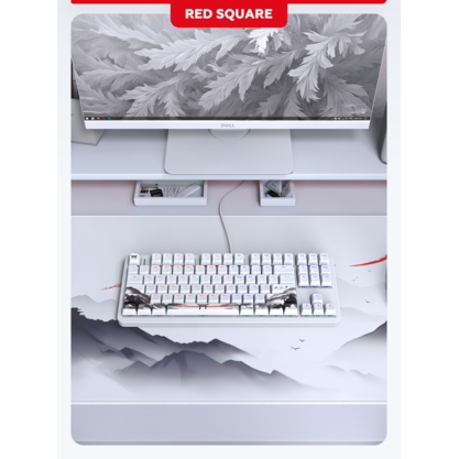 Игровая клавиатура Red Square Alumix TKL Satori [g3ms Jade] (RSQ-20055) (белый)