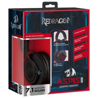 Игровые наушники Redragon Aspis Pro