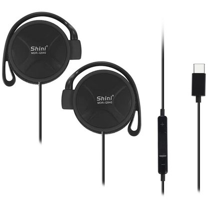 Наушники SHINI Q940 с микрофоном USB Type-C (черный)