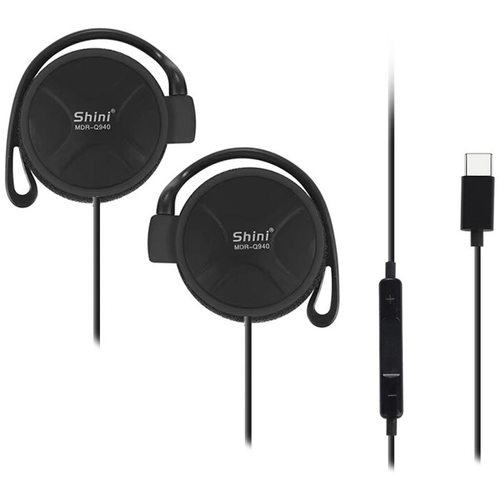 Наушники SHINI Q940 с микрофоном USB Type-C (черный)