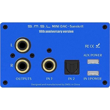 Стационарный усилитель и ЦАП SMSL Sanskrit 10th (синий)