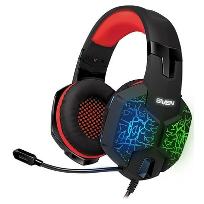 Игровые наушники SVEN AP-U988MV (черно-красный)