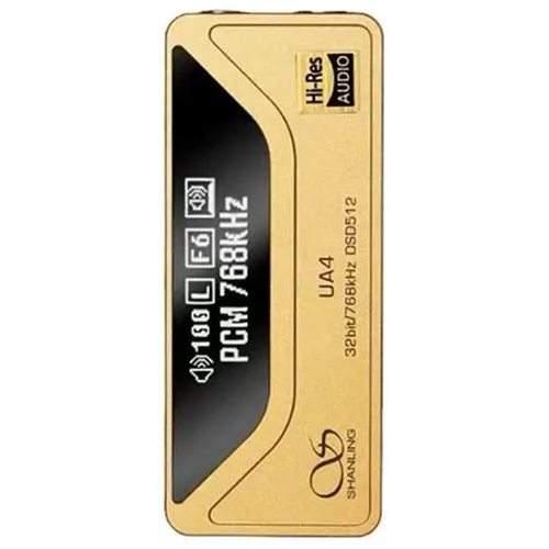 Портативный усилитель и ЦАП Shanling UA4 (золотистый)