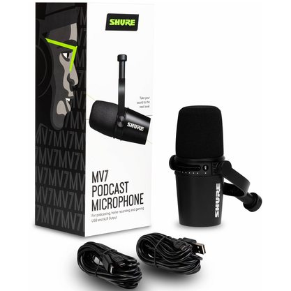 Микрофон Shure MV7 (черный) (копия)