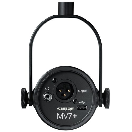 Микрофон Shure MV7+ (черный) (Копия)