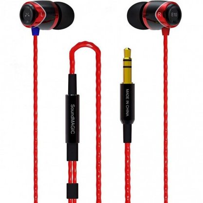 Наушники SoundMagic E10 (черный/красный)