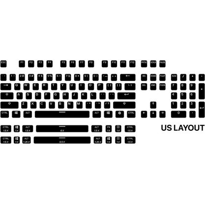 Колпачки на клавиатуру Набор кейкапов SteelSeries PrismCAPS (черный)