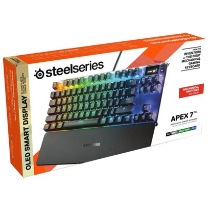 Игровая клавиатура SteelSeries Apex 7 TKL Linear Red