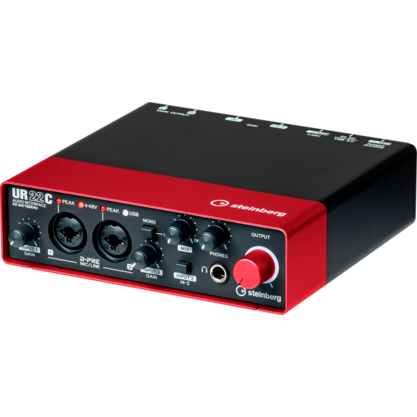 Звуковая карта (аудиоинтерфейс) Steinberg UR22C (красный)