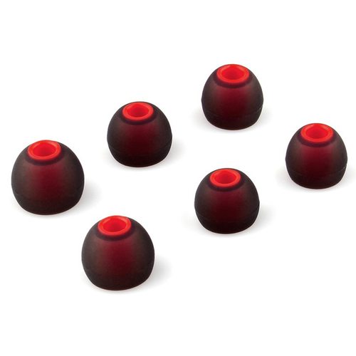 Амбушюры TRN Silicon Eartips (3 пары) (черный-красный)