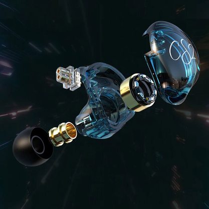 Наушники TRN CS2 (с микрофоном) голубой