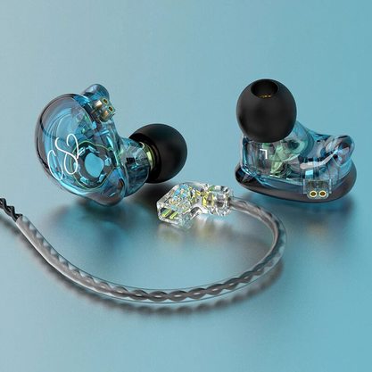 Наушники TRN CS2 (без микрофона) голубой