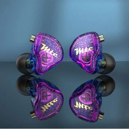 Наушники TRN MTE с микрофоном (сине-фиолетовый)