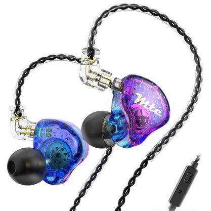 Наушники TRN MTE с микрофоном (сине-фиолетовый)