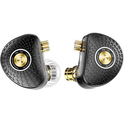 Наушники TRN TA3 с микрофоном (черно-золотой)