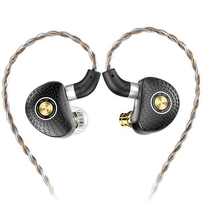 Наушники TRN TA3 с микрофоном (черно-золотой)