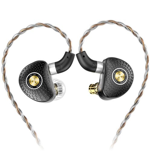 Наушники TRN TA3 с микрофоном (черно-золотой)