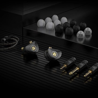 Наушники TRN TA3 с микрофоном (черно-золотой)