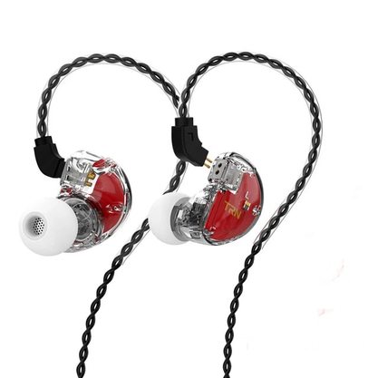 Наушники TRN V30 без микрофона (белый/полупрозрачный)