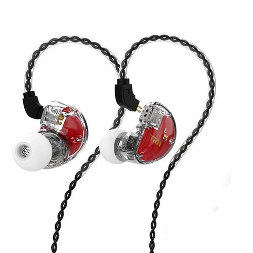 Наушники TRN V30 без микрофона (белый/полупрозрачный)