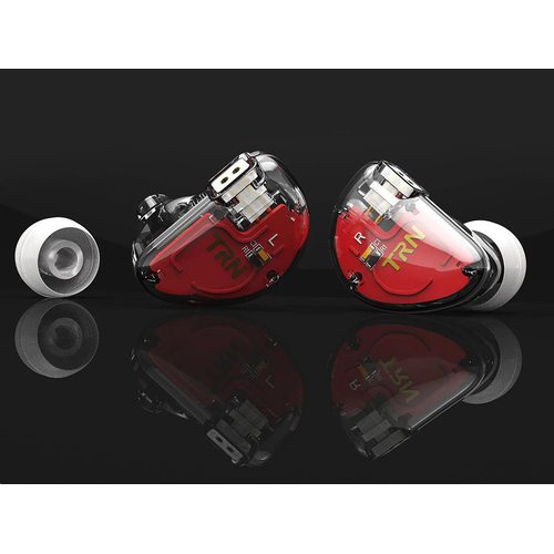 Наушники TRN V30 без микрофона (белый/полупрозрачный)