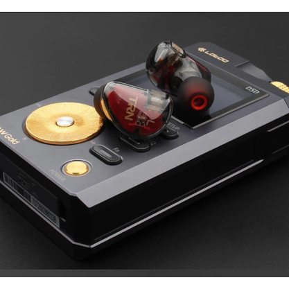 Наушники TRN V30 без микрофона (красный/полупрозрачный черный)