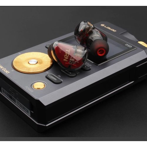 Наушники TRN V30 без микрофона (красный/полупрозрачный черный)