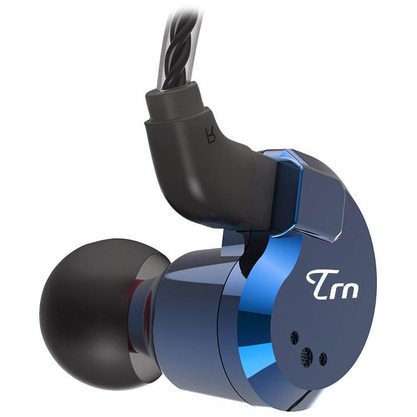 Наушники TRN V80 с микрофоном (синий)