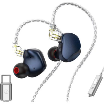 Наушники TRN VX Pro с микрофоном (синий) (Type-C)