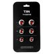 Амбушюры TRN Silicon Eartips (3 пары) (черный-красный)