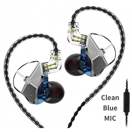 Наушники TRN ST1 с микрофоном (синий)